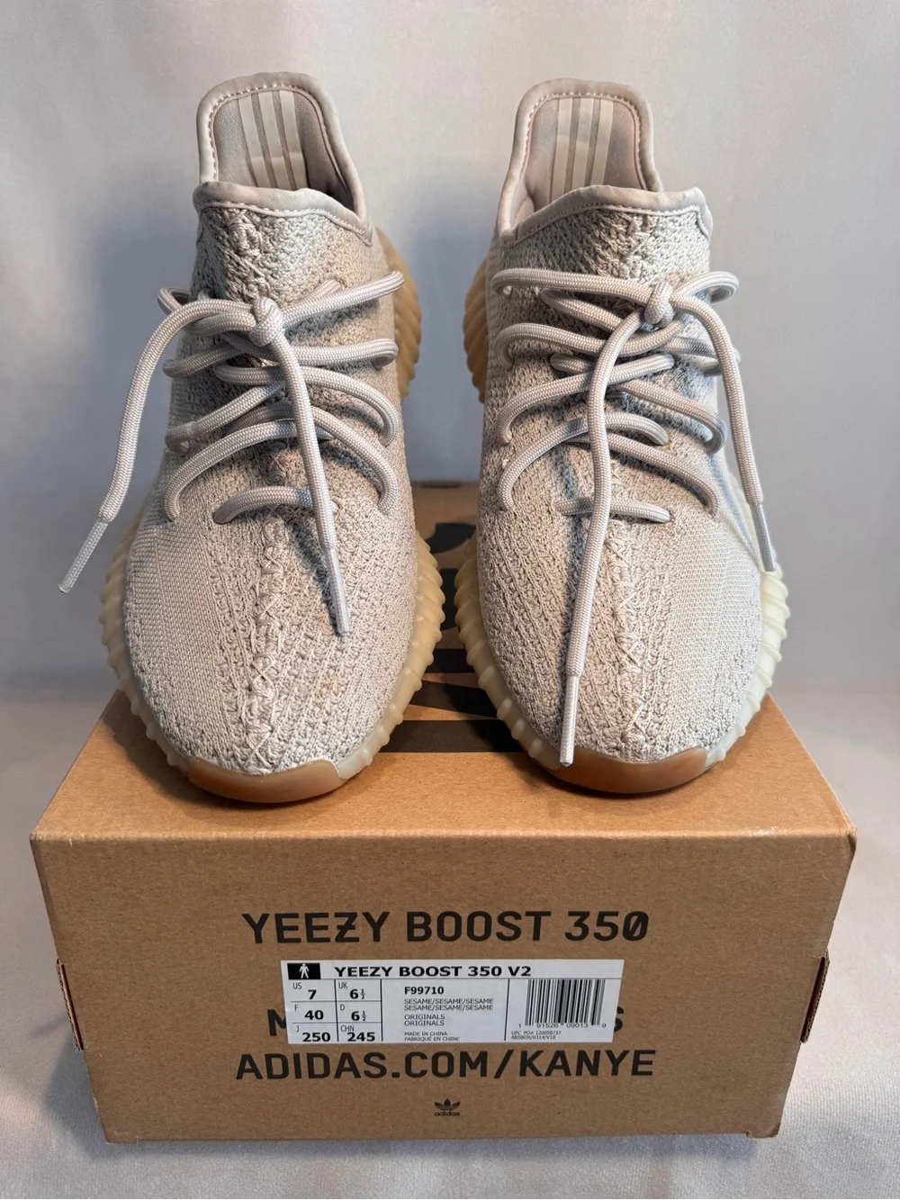 adidas Yeezy Boost 350 V2 'Sesame' | Grey | Men's